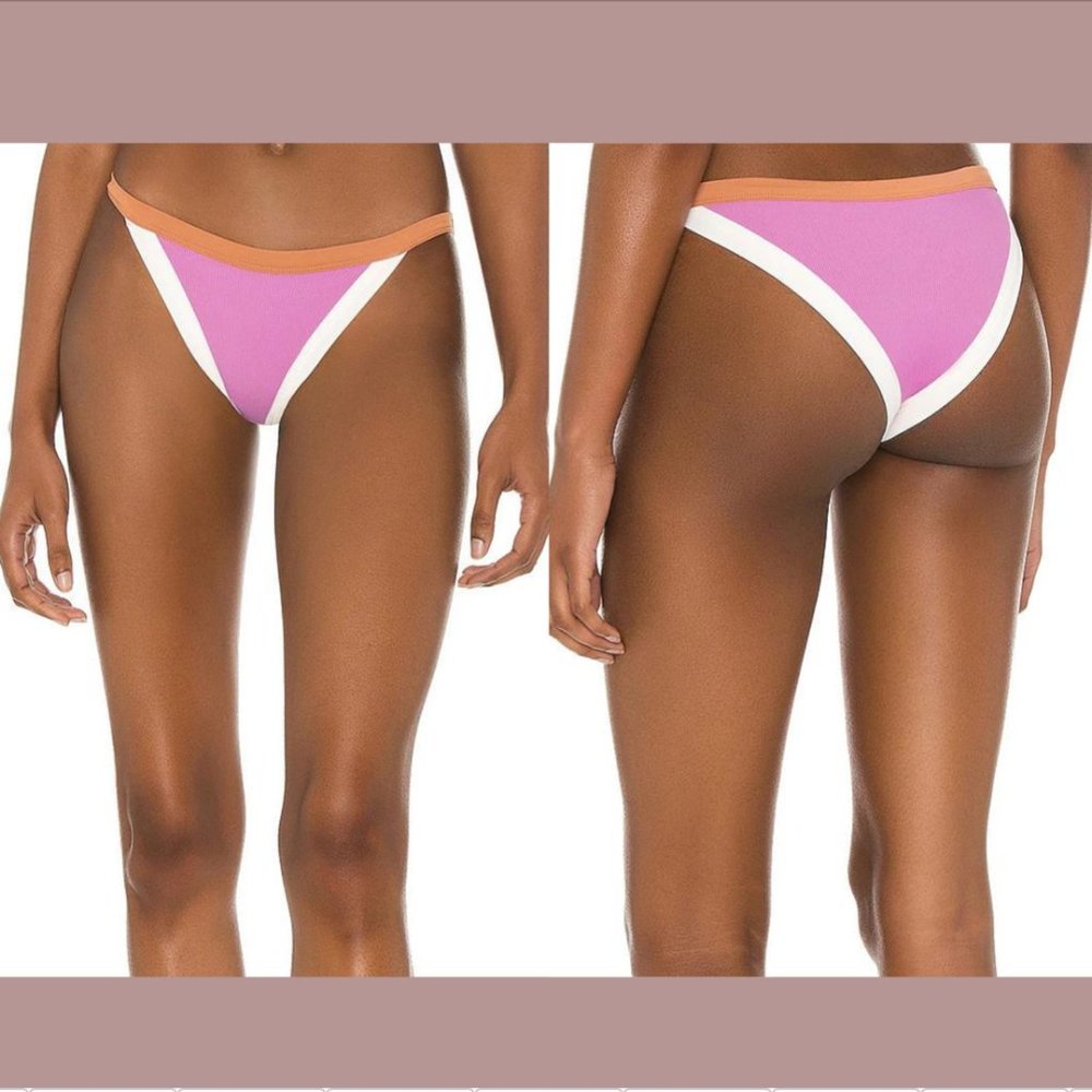 NWD $88‎ L Space [ XL ] Vacay Bikini Bottoms in Rosebud Cream Putty #5267